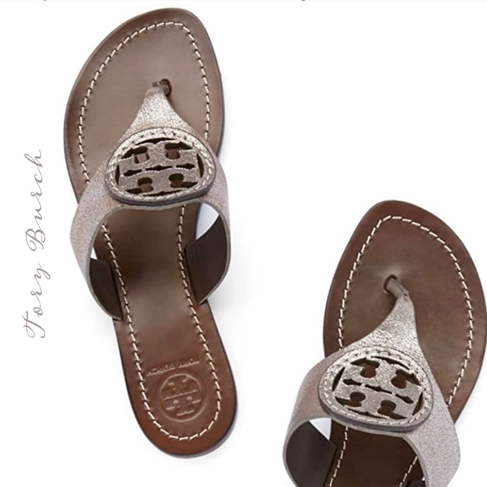 Tory Burch Louisa Leather Thong Sandals